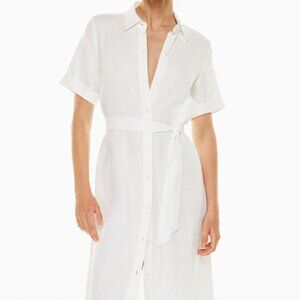 Wilfred 100% Linen White Shirt Dress